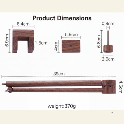 Wooden Baby Mobile Arm – Adjustable Crib Mobile Holder | Natural Beech Wood Nursery Hanger for Cribs & Playpens