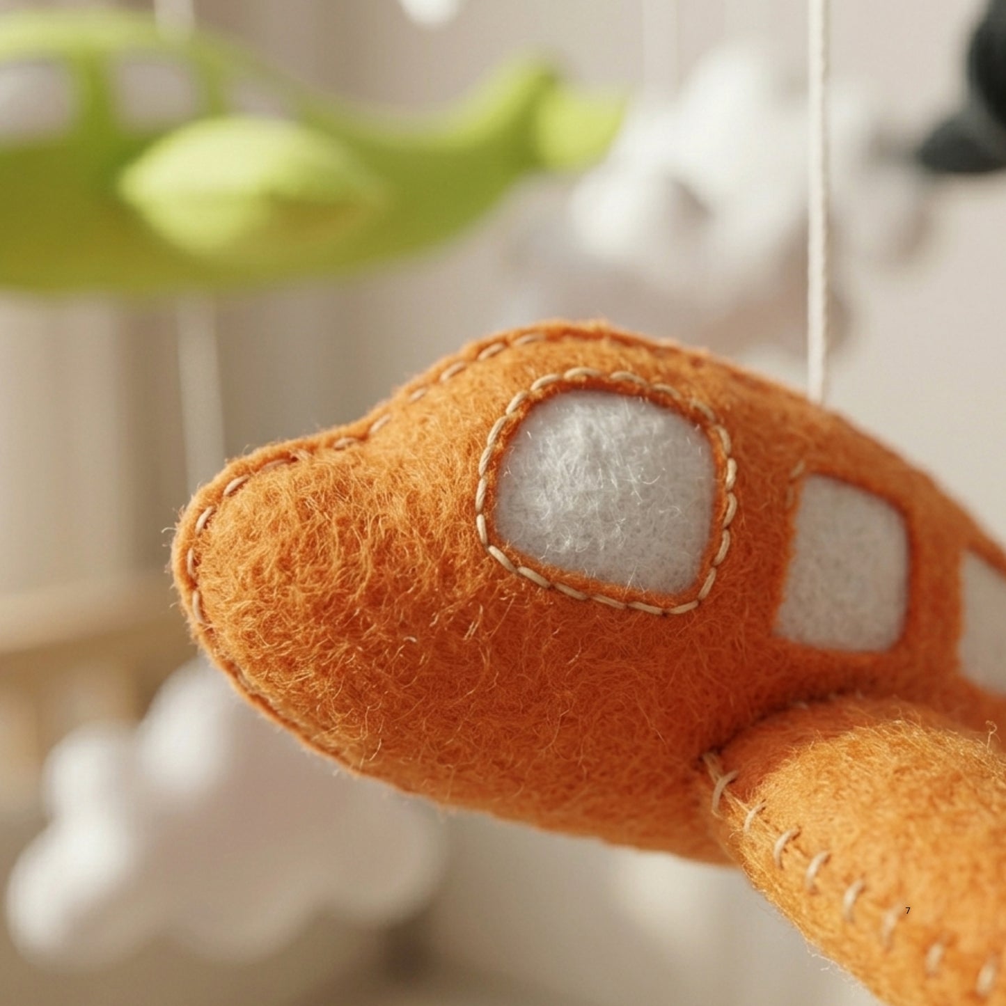 Airplane Baby Mobile – Handmade Felt Airplanes with Clouds | Colorful Aviation Nursery Decor